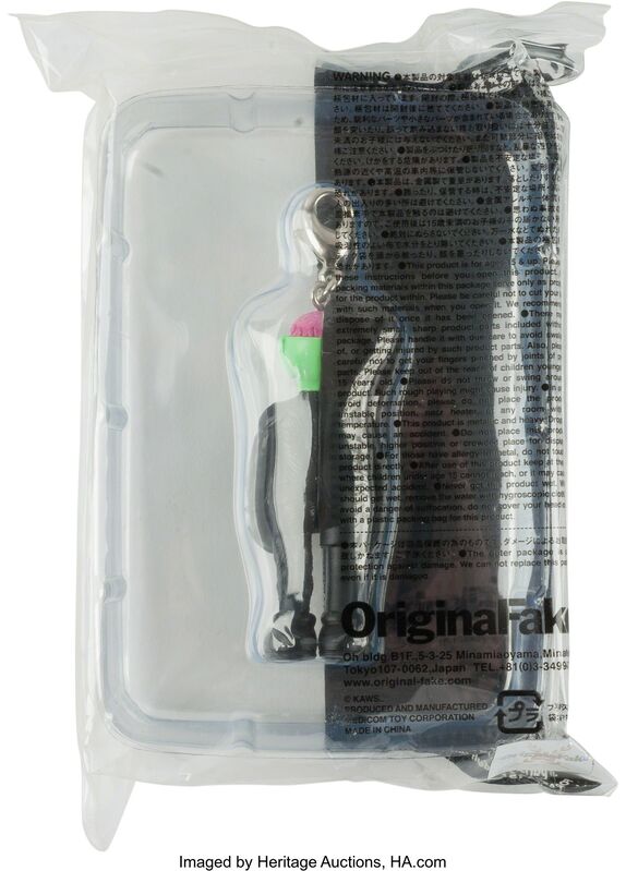 KAWS, ‘Dissected Companion (Black), keychain’, 2009, Other, Painted cast vinyl, Heritage Auctions