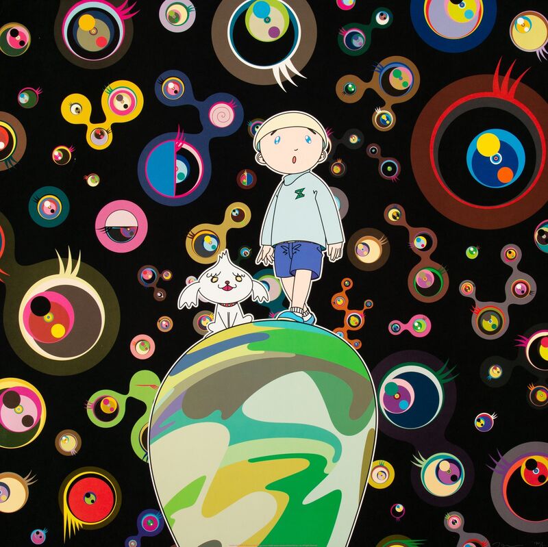 Takashi Murakami, ‘Jellyfish eyes- MAX & Shimon in the Strange Forest’, 2004, Print, Offset lithographs in colors, Heritage Auctions