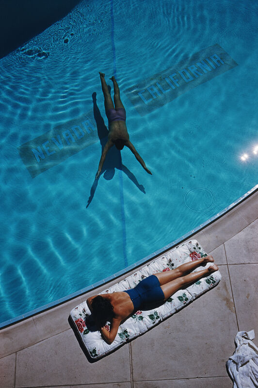 Slim Aarons, ‘Swimmer and Sunbather, Tahoe (Slim Aarons Estate Edition)’, 1959, Photography, Lambda Print, Undercurrent Projects