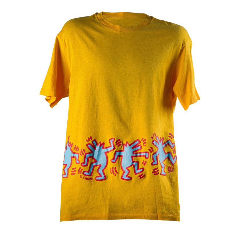 Keith Haring, ‘Untitled (Barking Dogs)’, Print, Screenprint in colors on Hanes cotton T-shirt, Rago/Wright/LAMA