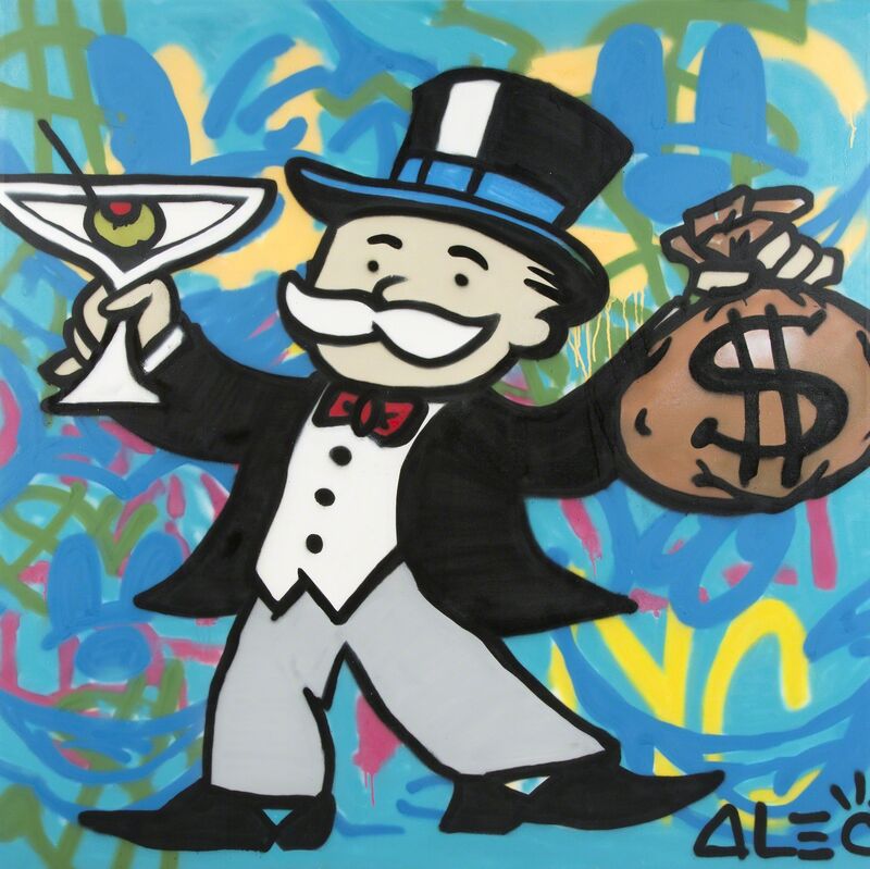 Alec Monopoly, ‘Martini Monopoly’, 2013, Mixed Media, Aersol & mixed media on canvas, Julien's Auctions