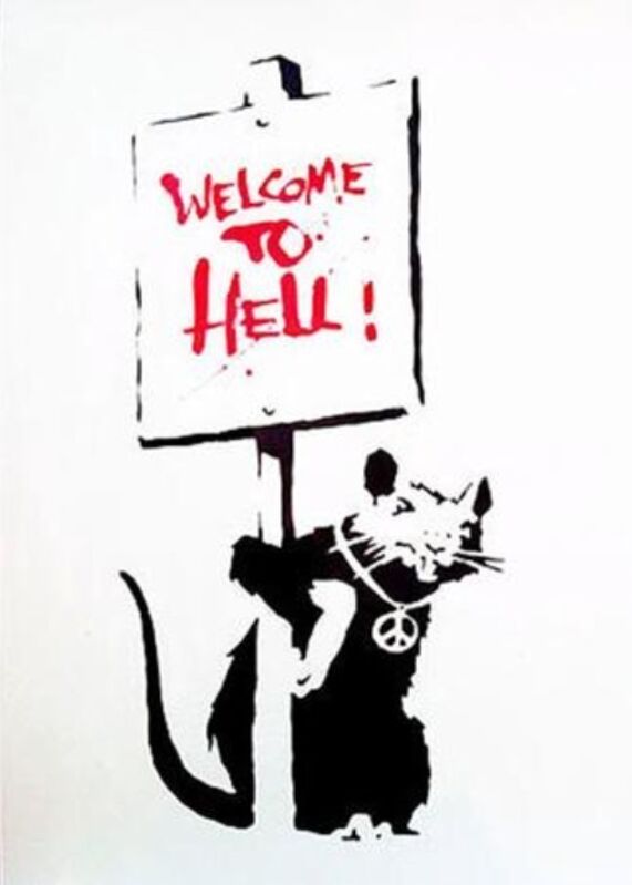 Banksy, ‘Welcome To Hell’, 2004, Print, Silkscreen on wove paper., HOFA Gallery (House of Fine Art)