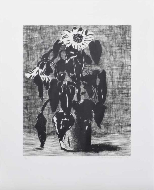David Hockney, ‘Sunflowers II’, 1995, Print, Etching and aquatint, Upsilon Gallery