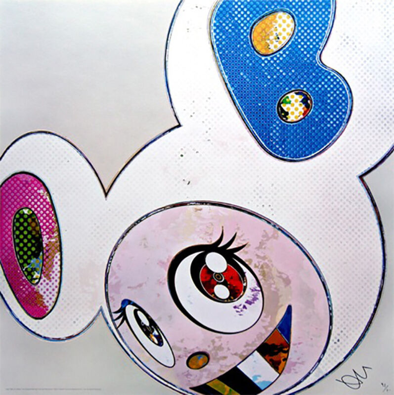 Takashi Murakami, ‘And Then x6 (White: The Superflat Method, Pink and Blue Ears)’, 2013, Print, Off-set print, IFAC Arts