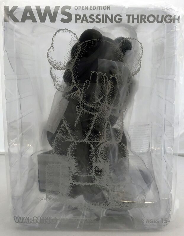 KAWS, ‘KAWS Black Passing Through Companion ’, 2018, Sculpture, Cast Resin, Vinyl, Lot 180 Gallery