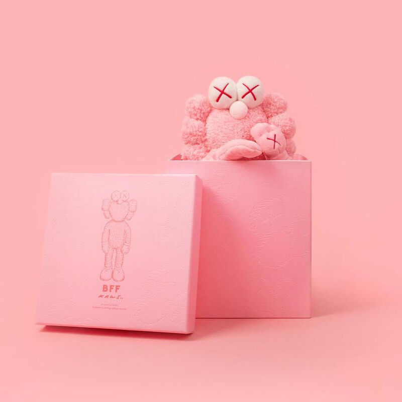KAWS, ‘BFF Pink Plush’, 2019, Sculpture, Plush Toy, Oliver Clatworthy Gallery Auction