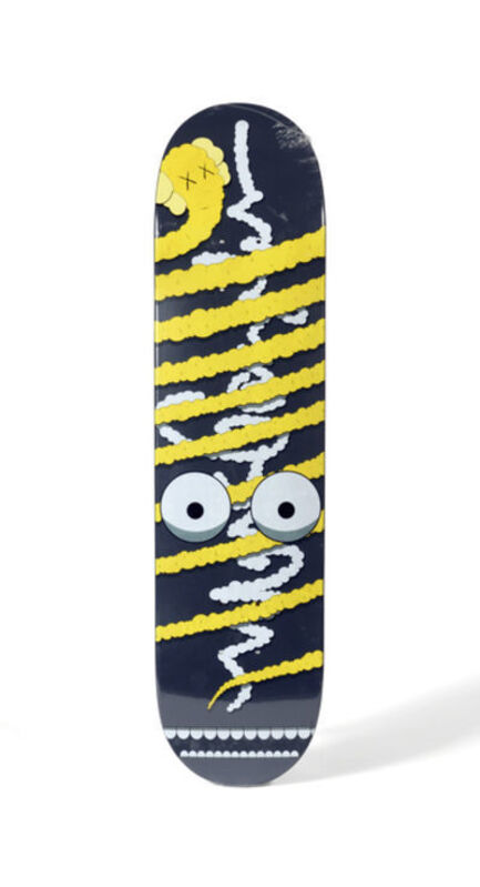 KAWS, ‘Yellow Snake (Limited Edition, Numbered) Skate Deck’, 2005, Other, 100% Canadian 7-ply maple wood, FNG-Art