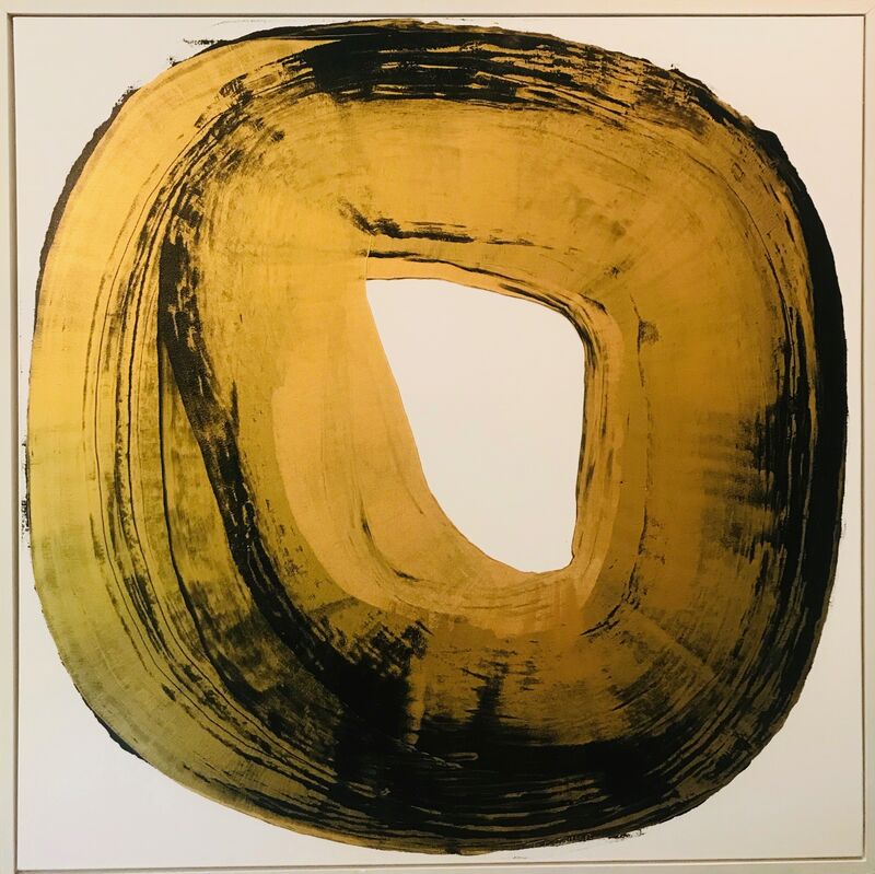Ted Collier, ‘Untitled (Gold and Black Circle)’, 2015, Painting, Acrylic on canvas, Maune Contemporary