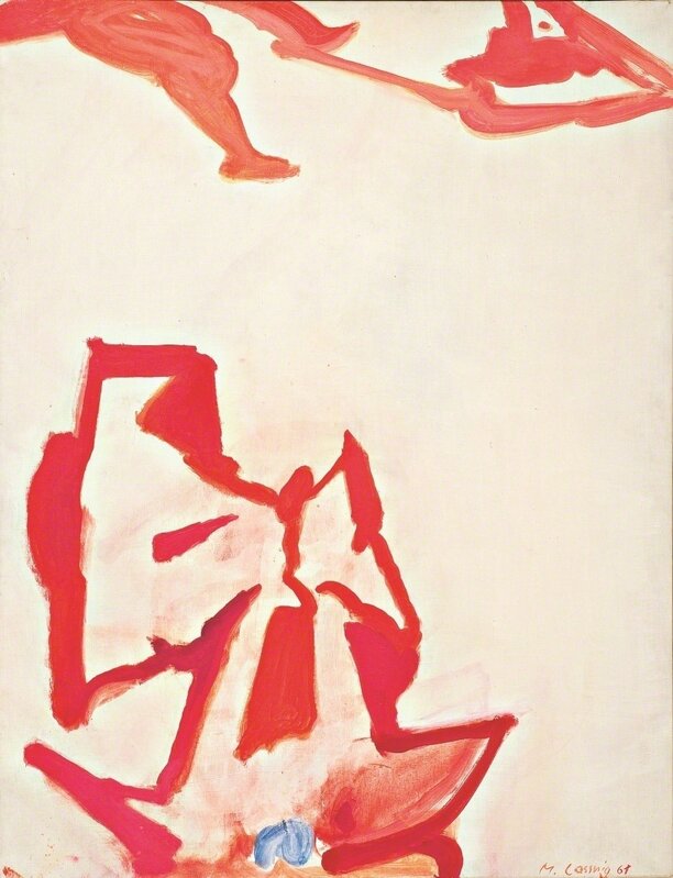 Maria Lassnig, ‘Die blaue Blume der Romantik’, 1961, Painting, Oil on canvas, Museum Dhondt-Dhaenens