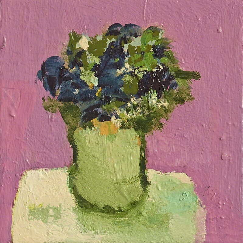 Jennifer Hornyak, ‘Pale Green Pot With Pink Ground’, 2014, Painting, Oil On Canvas, Oeno Gallery