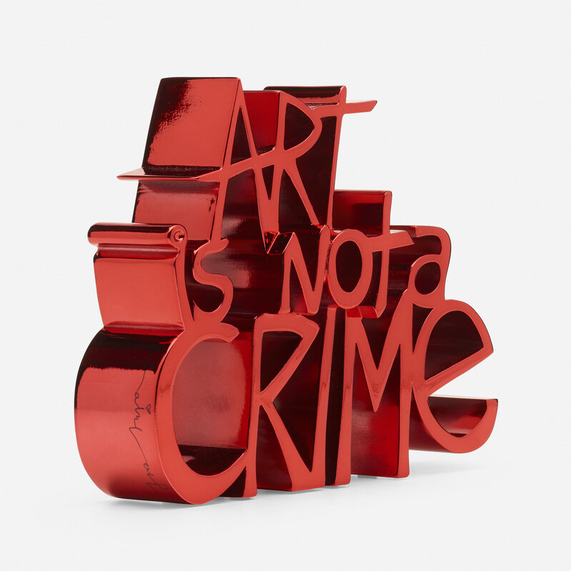 Mr. Brainwash, ‘Art Is Not A Crime (Red)’, 2021, Sculpture, Hand-painted resin, Rago/Wright/LAMA/Toomey & Co.