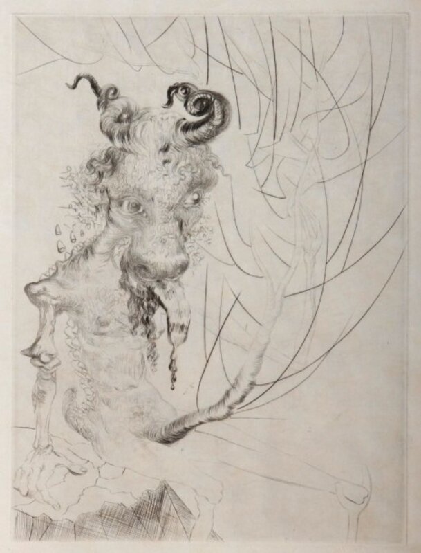 Salvador Dalí, ‘Faust - Head of Veal’, 1969, Drawing, Collage or other Work on Paper, Original engraving, Dali Paris