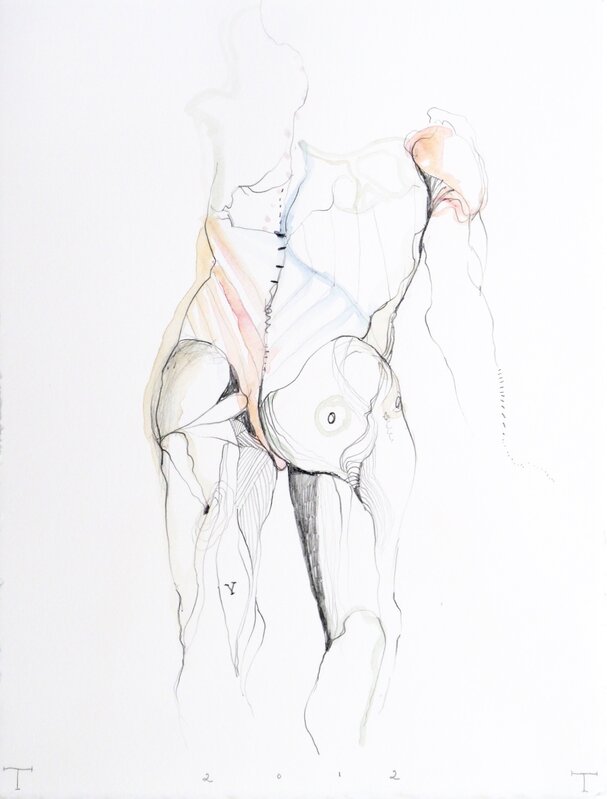 Terry Thompson, ‘Vesalius Study’, 2012, Drawing, Collage or other Work on Paper, Mixed media on paper, O-68