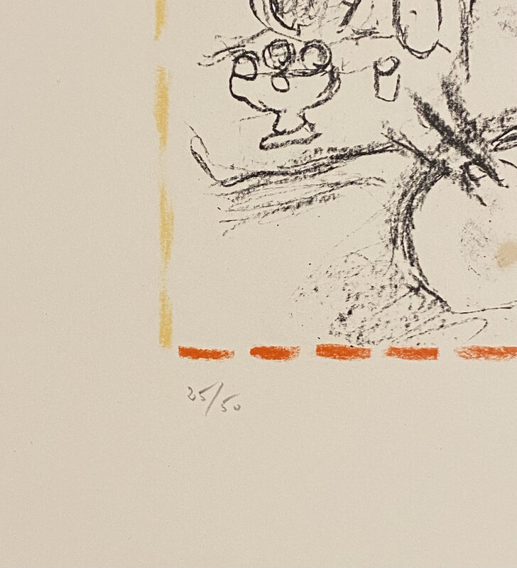 Marc Chagall, ‘Le Chevalet Fleuri’, 1984, Print, Lithograph on Velin d'Arches, Georgetown Frame Shoppe