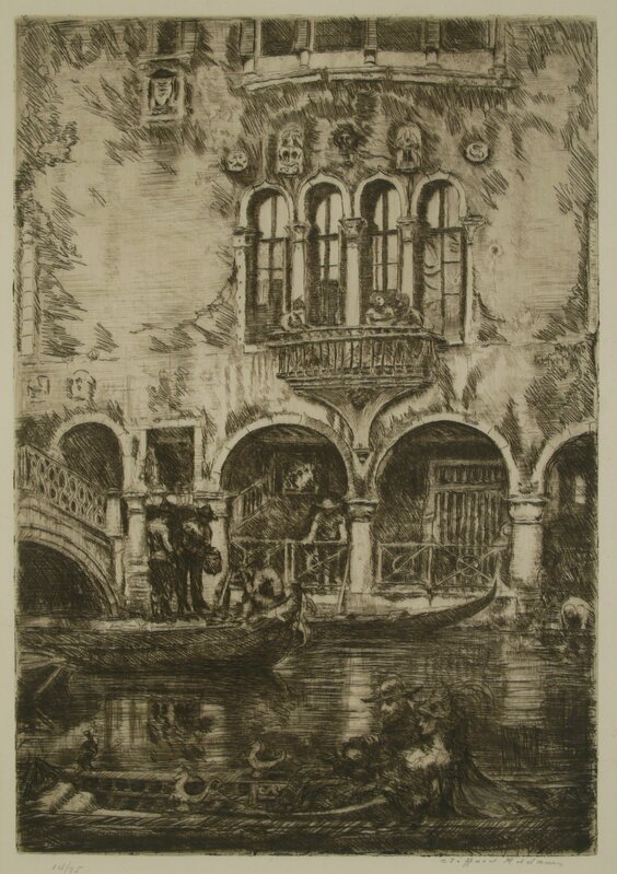 Clifford Isaac Addams, ‘Venice, A Cardinal's Palace’, ca. 1914, Print, Etching, Private Collection, NY