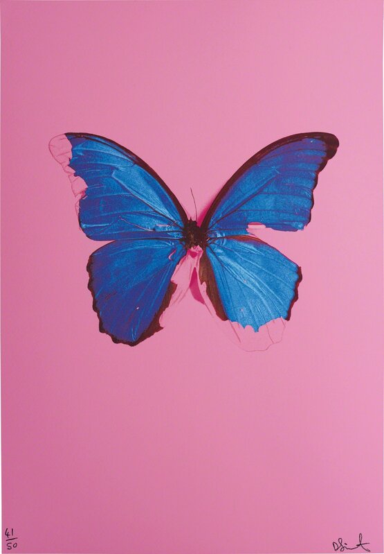 Damien Hirst, ‘Blue Butterfly from, In The Darkest Hour There May Be Light’, 2006, Print, Screenprint in colours with glaze, on wove paper, the full sheet, Phillips
