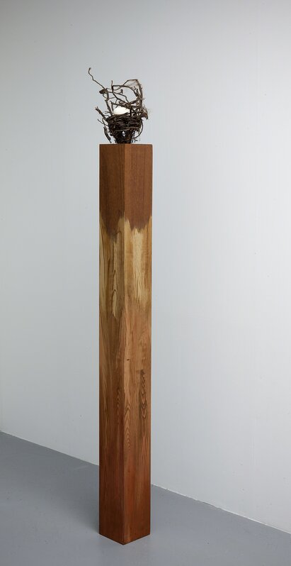 Marinus Boezem, ‘Albero’, 1985, Sculpture, Wood, acrylic, bird's nest and egg, Upstream Gallery