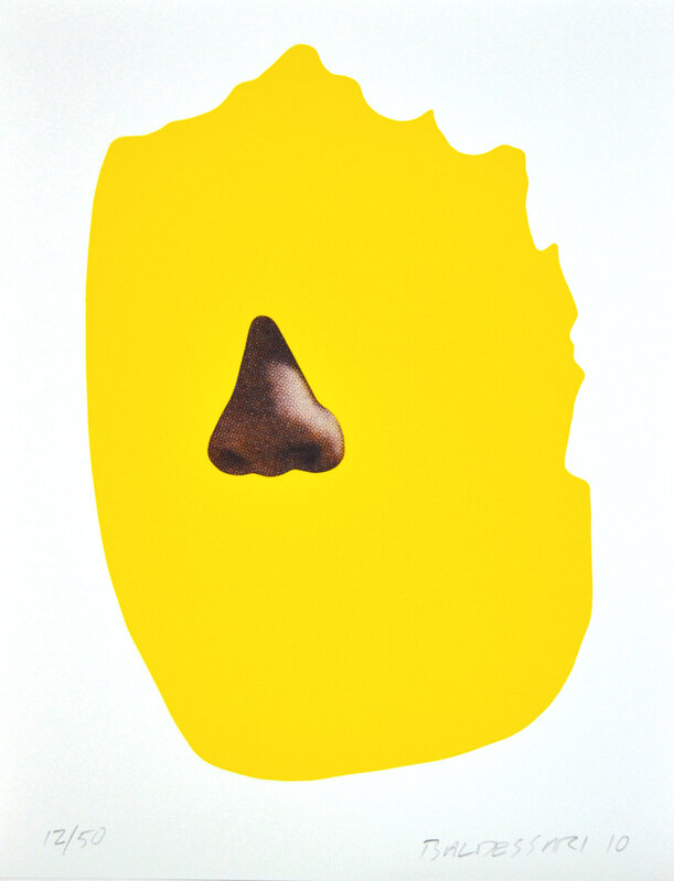 John Baldessari, ‘Nose/Shilhouette: Yellow’, 2010, Print, Litograph and silkscreen, Galería La Caja Negra