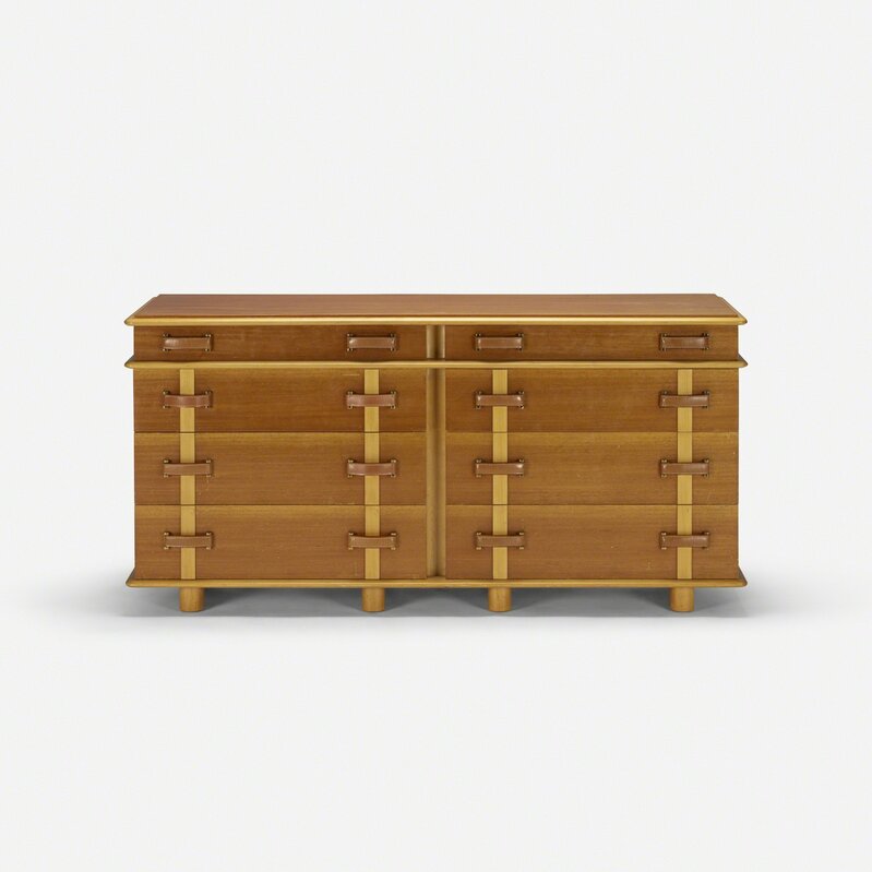 Paul Frankl, ‘cabinet from the Station Wagon series’, c. 1945, Design/Decorative Art, Mahogany, birch, leather, maple, brass, Rago/Wright/LAMA/Toomey & Co.