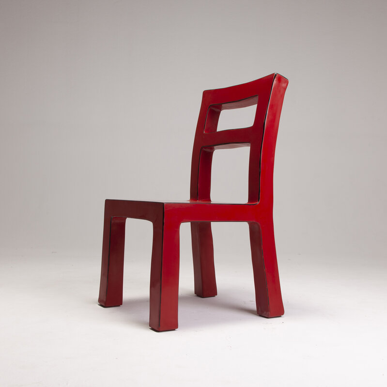 Naihan Li, ‘Lacquer Chair #3 in Scarlet’, Design/Decorative Art, Pine Wood, Chinese Lacquer, Li Naihan