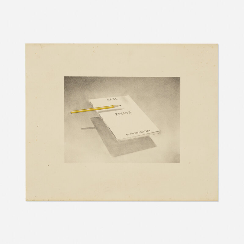 Ed Ruscha, ‘Real Estate Opportunities (from the Book Covers series)’, 1970, Print, Lithograph on white Arches paper, Rago/Wright/LAMA/Toomey & Co.