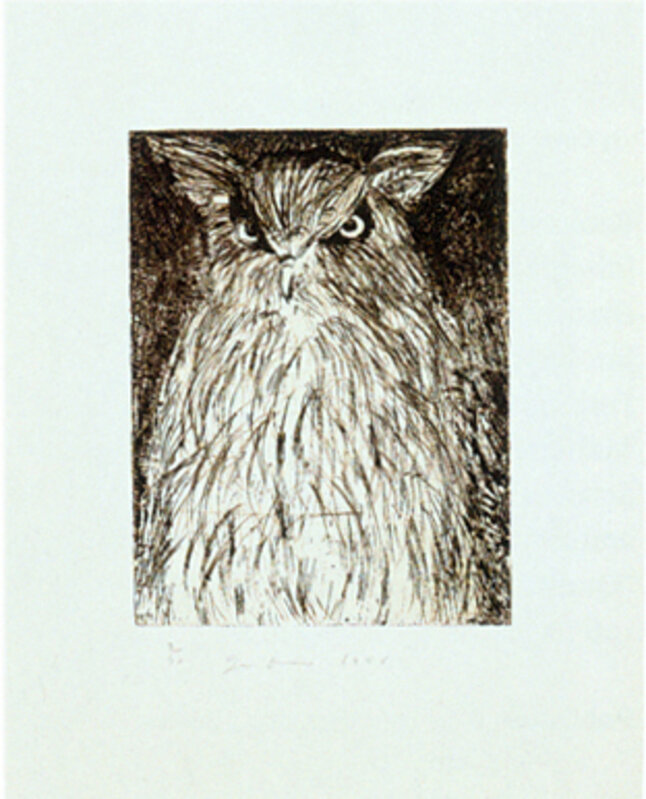 Jim Dine, ‘9 Studies for Winter Dream (Owl)’, 1994, Print, Eau-forte / Etching, Galerie de Bellefeuille