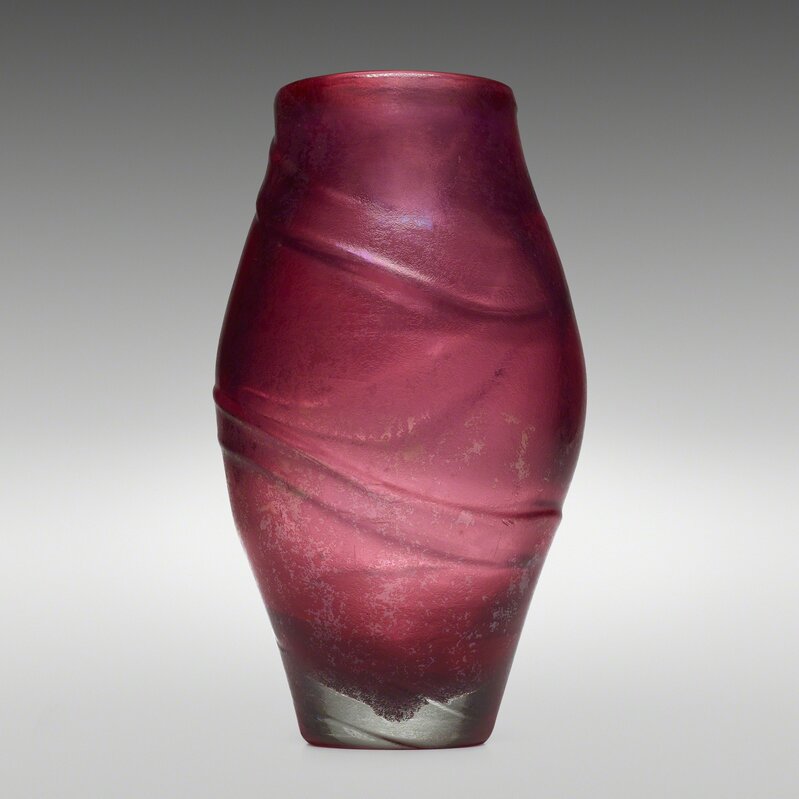 Carlo Scarpa, ‘Corroso a Fasce vase, model 4103’, c. 1936, Design/Decorative Art, Corroso glass with applied coil and iridized surface, Rago/Wright/LAMA/Toomey & Co.