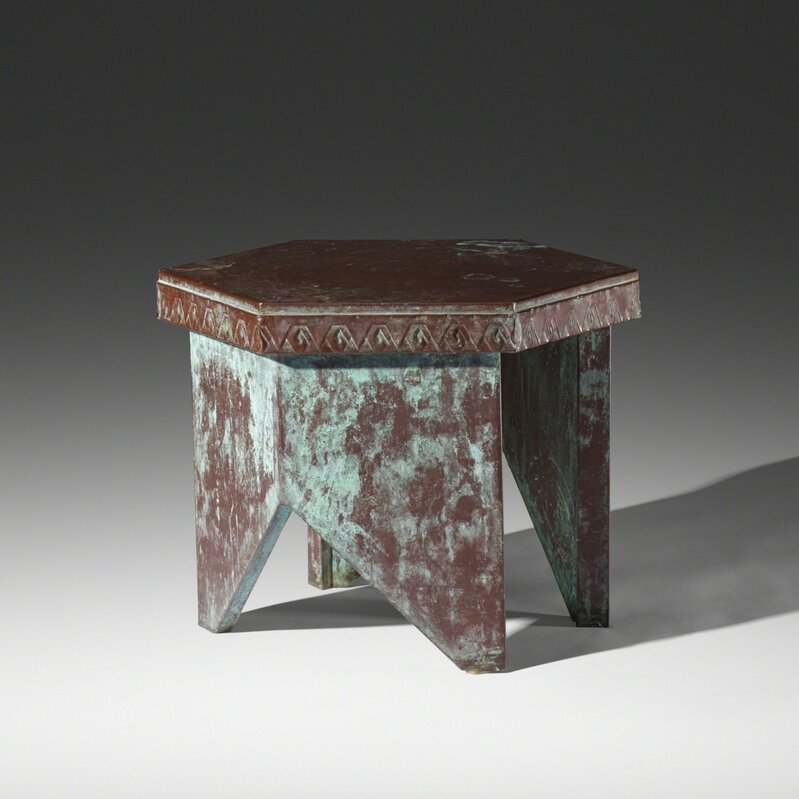 Frank Lloyd Wright, ‘stool from Price Tower, Bartlesville, Oklahoma’, 1956, Design/Decorative Art, Copper, Rago/Wright/LAMA/Toomey & Co.