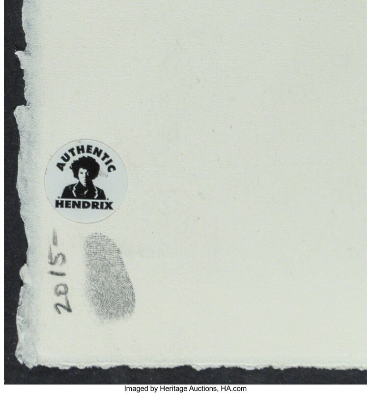 Mr. Brainwash, ‘Jimi Hendrix (Pink)’, 2015, Print, Screenprint on hand torn archival paper, Heritage Auctions