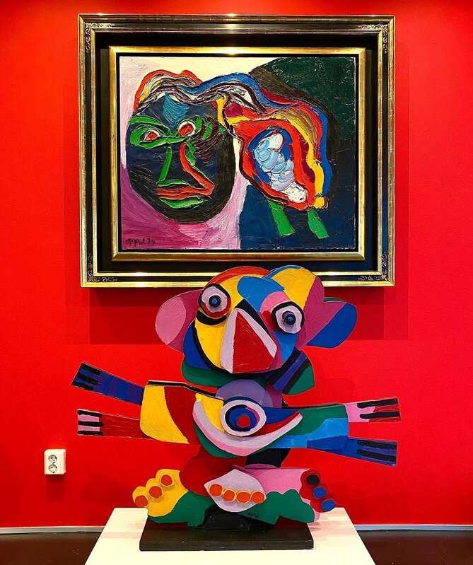 Karel Appel, ‘From the Circus series. Flower Clown.’, 1978, Sculpture, Acrylic paint on wood., Galleri GKM