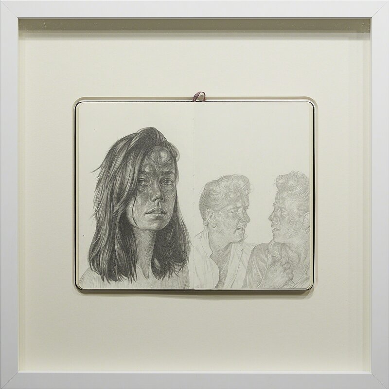 Anton Vill, ‘1+2’, 2016, Drawing, Collage or other Work on Paper, Graphite in moleskine notebook, Jonathan LeVine Projects
