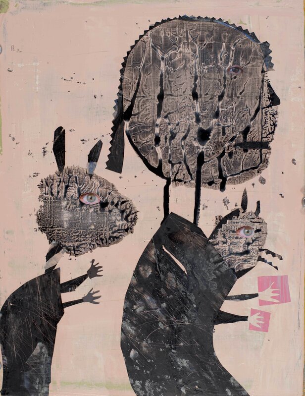 Holly Roberts, ‘Three Figures Leaving’, 2019, Mixed Media, Mixed media, Etherton Gallery