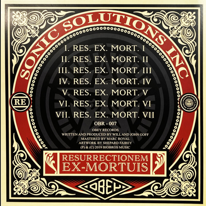 Shepard Fairey, ‘LP Resurrectionem Ex-Mortuis’, 2020, Ephemera or Merchandise, LP Cover Hand-signed and Numbered, AYNAC Gallery