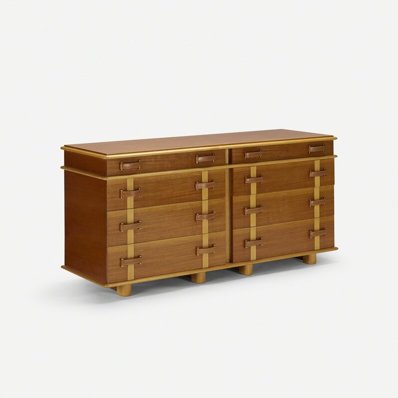 Paul Frankl, ‘cabinet from the Station Wagon series’, c. 1945, Design/Decorative Art, Mahogany, birch, leather, maple, brass, Rago/Wright/LAMA/Toomey & Co.