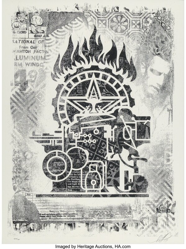 Shepard Fairey, ‘Damaged Stencil Series, set of eight works’, 2017, Print, Offset prints on paper, Heritage Auctions