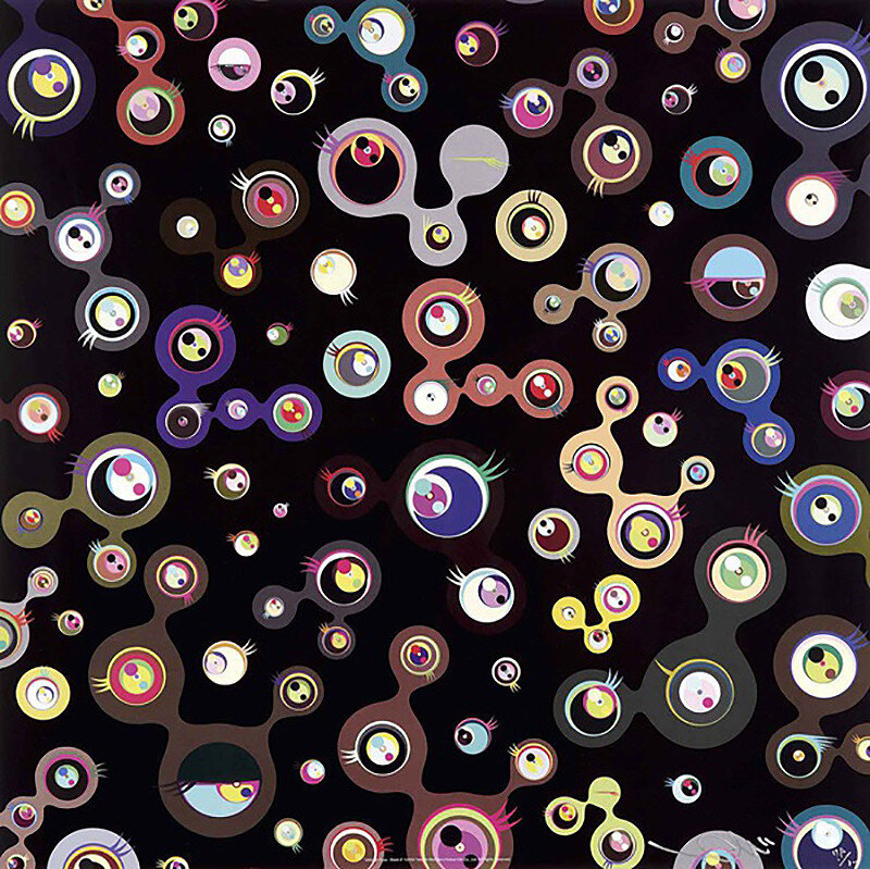 Takashi Murakami, ‘Jellyfish Eyes Black 5’, 2011, Print, Offset lithograph, Dope! Gallery