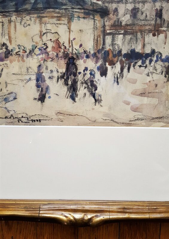 John Rankine Barclay, ‘Paris Street Scene’, 1921, Drawing, Collage or other Work on Paper, Watercolor on Paper, Graves International Art