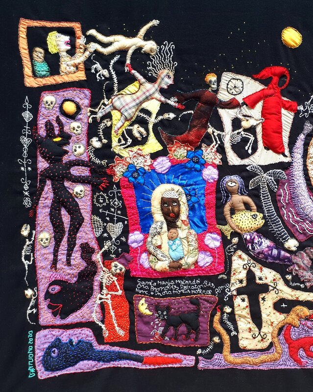Barbara d'Antuono, ‘And Death told him’, 2019, Textile Arts, Textile painting, Galerie Claire Corcia