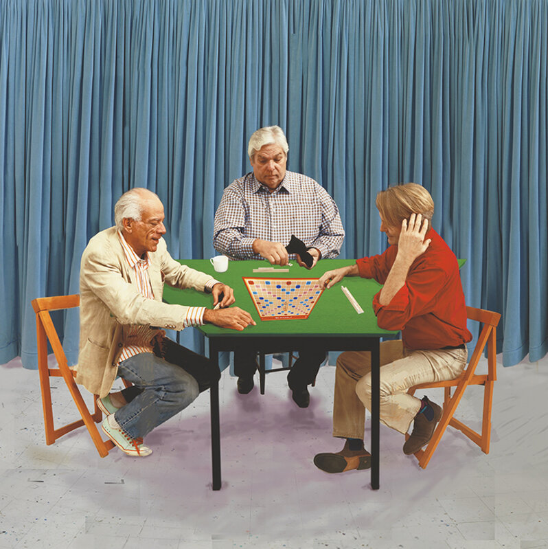 David Hockney, ‘A Bigger Scrabble Players’, 2015, Print, Photographic drawing printed on paper, mounted on aluminium, Annely Juda Fine Art