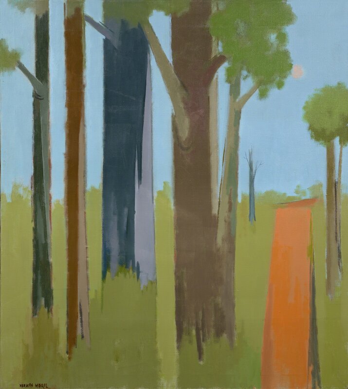 Herman Maril, ‘Trees and Road’, 1980, Painting, Oil on canvas, Debra Force Fine Art