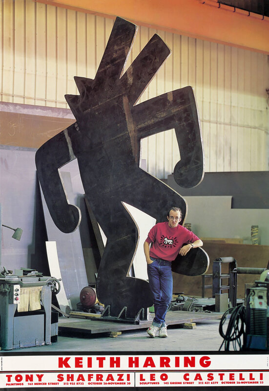 Keith Haring, ‘Keith Haring Tony Shafrazi Leo Castelli exhibition poster 1985’, 1985, Ephemera or Merchandise, Exhibition poster, Lot 180 Gallery