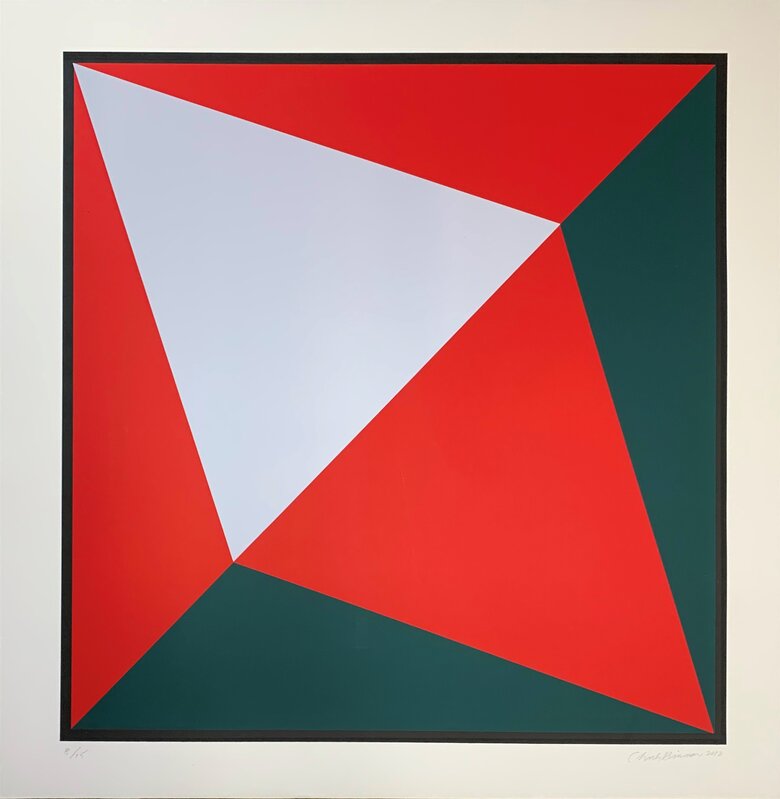 Charles Hinman, ‘Lavender Triangle’, 2012, Print, Serigraph in four colors on 290 gram Coventry Rag Paper, Washington Color Gallery