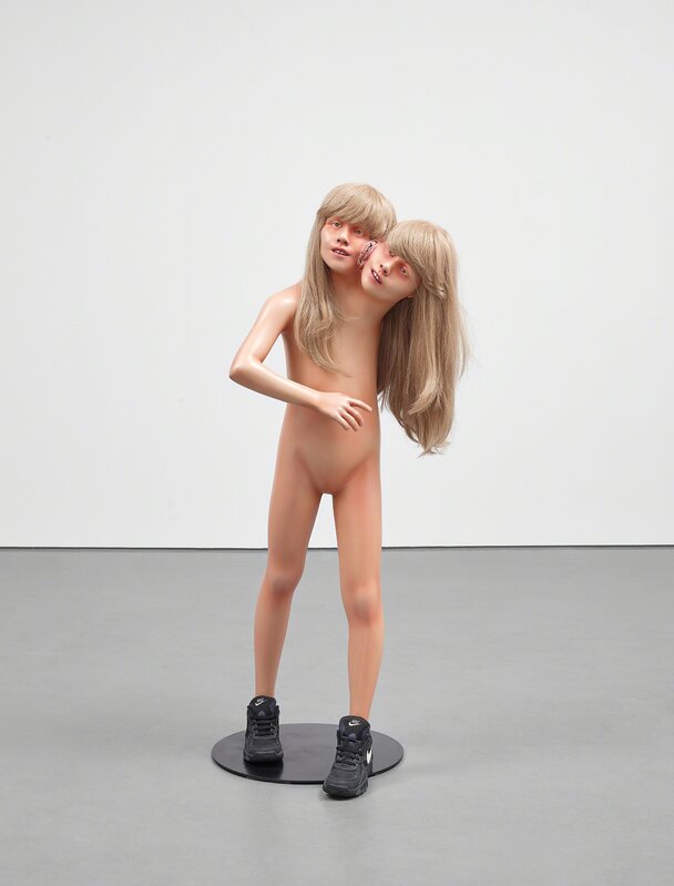 Jake & Dinos Chapman, ‘Two Faced Cunt’, 1997, Sculpture, Fibreglass resin, paint, shoes, wig and metal baseplate, Phillips