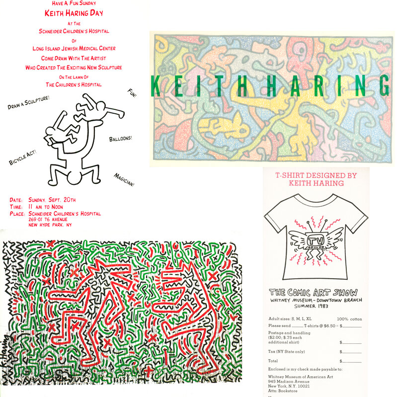 Keith Haring, ‘Keith Haring 1987-1996: set of 30 announcements’, 1987-1996, Ephemera or Merchandise, Offset printed, Lot 180 Gallery