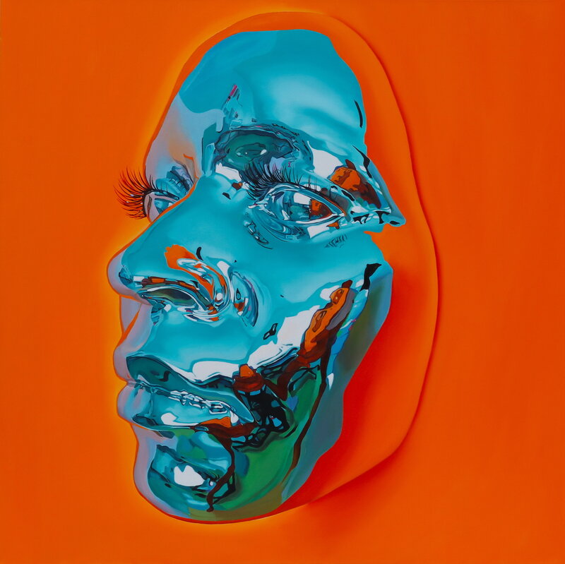 Kip Omolade, ‘Diovadiova Chrome Karyn X’, 2018, Painting, Oil on canvas, Jonathan LeVine Projects