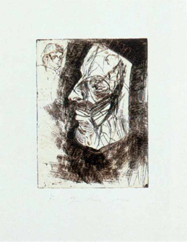 Jim Dine, ‘9 Studies for Winter Dream (Mask)’, 1994, Print, Eau-forte / Etching, Galerie de Bellefeuille