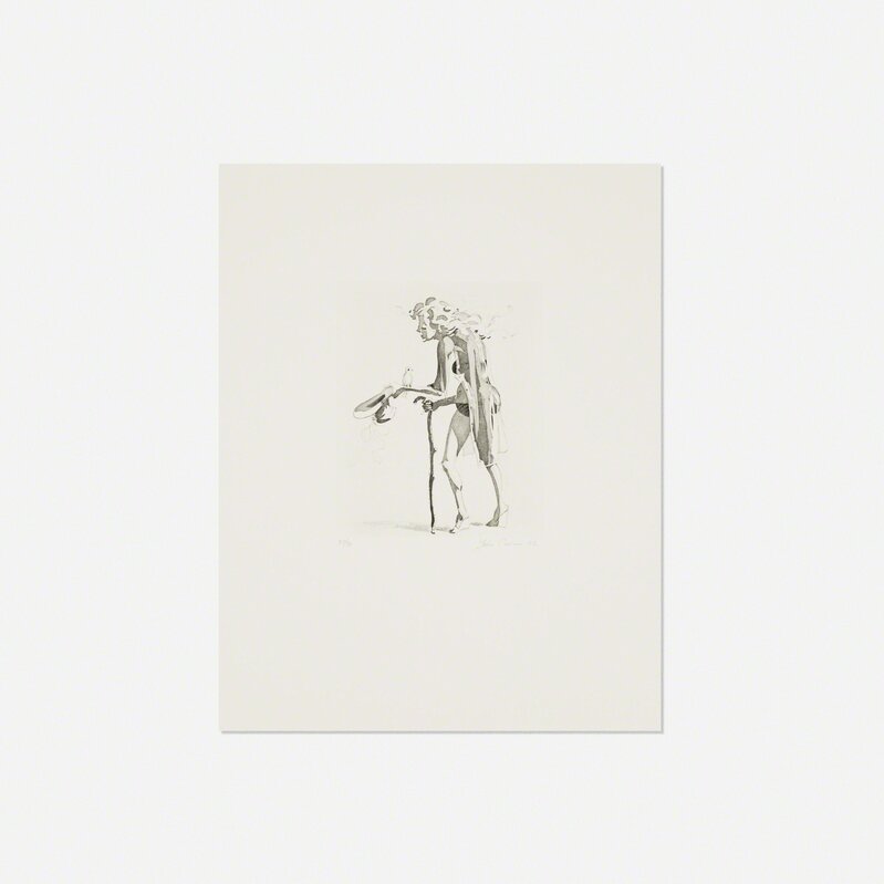 John Currin, ‘The Beggar's Alms (for Parkett no. 65)’, 2002, Print, Etching with aquatint, sugarlift, spitbite, and drypoint on Somerset papersoft white textured, Rago/Wright/LAMA/Toomey & Co.