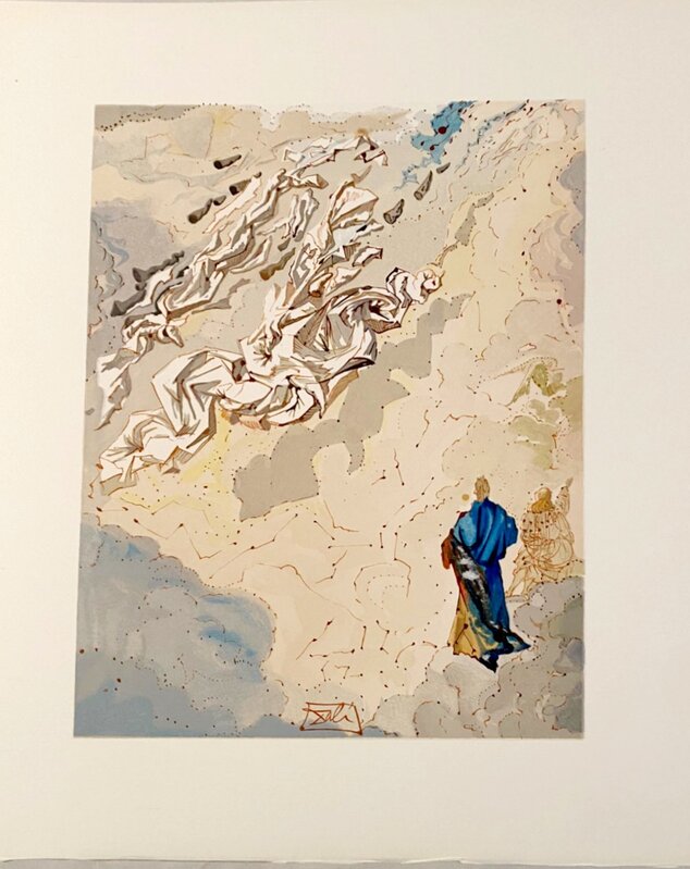 Salvador Dalí, ‘La Divine Comédie - Paradis 20 - Le 6ème ciel de Jupiter’, 1963, Print, Original wood engraving on BFK Rives paper, Samhart Gallery