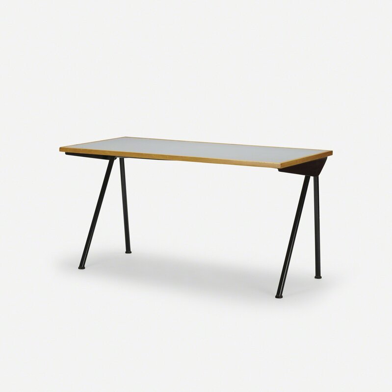 Jean Prouvé, ‘Compas Desk’, 1955, Design/Decorative Art, Enameled steel, laminate, beech, Rago/Wright/LAMA/Toomey & Co.