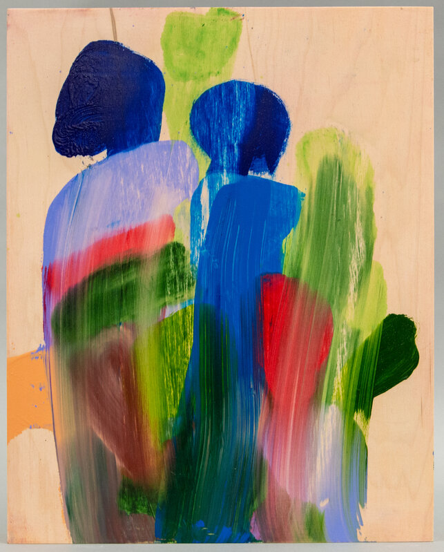Andrea Belag, ‘Moonwalk 1’, 2019, Painting, Oil on wood, American Folk Art Museum Benefit Auction